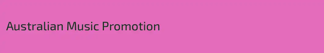 Australian Music Promotion
